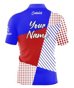 Alternative view of CoolWick Elite Red White Blue Complexity Sash Zip Jersey