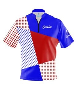 CoolWick Elite Red White Blue Complexity Sash Zip Jersey