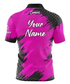 Alternative view of CoolWick Elite Pink Maverick Sash Zip Jersey