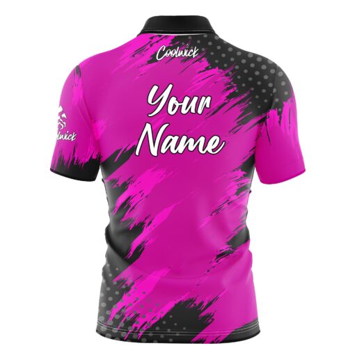CoolWick Elite Pink Maverick Sash Zip Jersey - Image 2