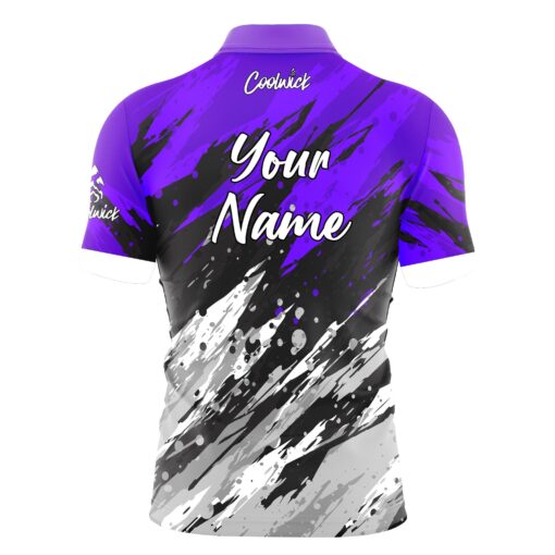 CoolWick Elite Purple Skirmish Sash Zip Jersey - Image 2