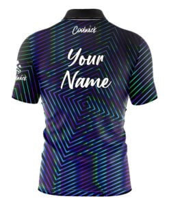 Alternative view of CoolWick Elite Purple Blue Fixation Sash Zip Jersey