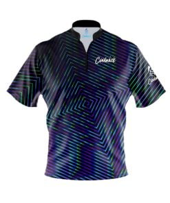 CoolWick Elite Purple Blue Fixation Sash Zip Jersey