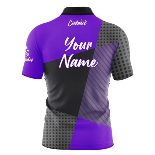 CoolWick Elite Purple Complexity Sash Zip Jersey - Image 2