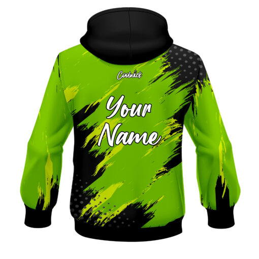 CoolWick Elite Green Yellow Maverick Hoodie - Image 2
