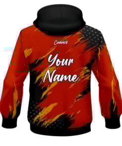 Alternative view of CoolWick Elite Red Orange Maverick Hoodie