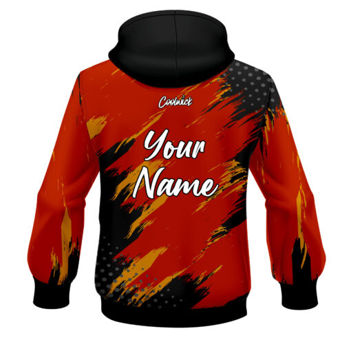CoolWick Elite Red Orange Maverick Hoodie - Image 2