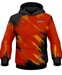 CoolWick Elite Red Orange Maverick Hoodie
