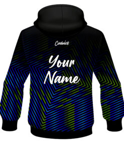 Alternative view of CoolWick Elite Blue Yellow Fixation Hoodie
