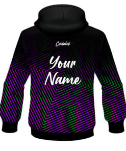 Alternative view of CoolWick Elite Purple Green Fixation Hoodie