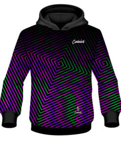CoolWick Elite Purple Green Fixation Hoodie