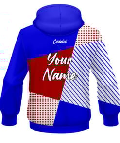 Alternative view of CoolWick Elite Red White Blue Complexity Hoodie