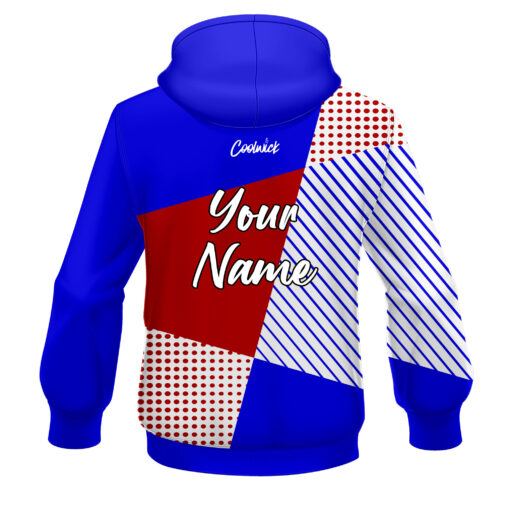 CoolWick Elite Red White Blue Complexity Hoodie - Image 2