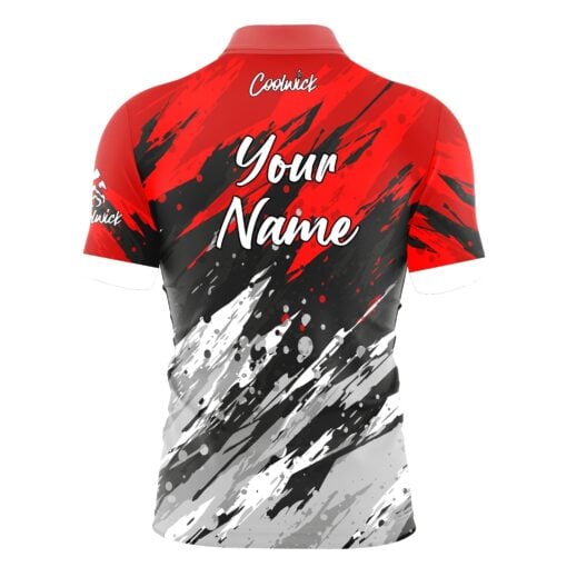 CoolWick Elite Red Skirmish Sash Zip Jersey - Image 2