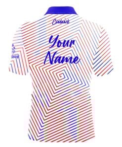 Alternative view of CoolWick Elite Red White Blue Fixation Sash Zip Jersey