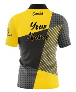 Alternative view of CoolWick Elite Yellow Complexity Sash Zip Jersey