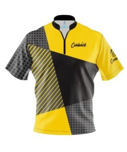 CoolWick Elite Yellow Complexity Sash Zip Jersey