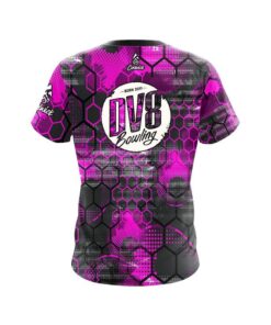 Alternative view of DV8 Pink Honeycomb CoolWick Bowling Jersey