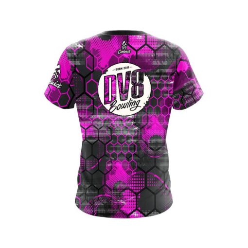 DV8 Pink Honeycomb CoolWick Bowling Jersey - Image 2