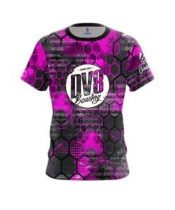DV8 Pink Honeycomb CoolWick Bowling Jersey