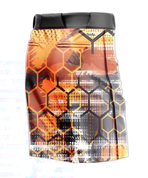 Fire Honeycomb CoolWick Bowling Shorts - Image 2