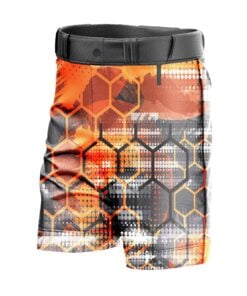 Fire Honeycomb CoolWick Bowling Shorts