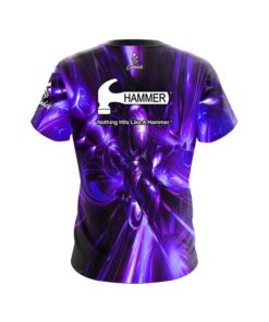 Alternative view of Hammer Liquid Plasma Purple CoolWick Bowling Jersey