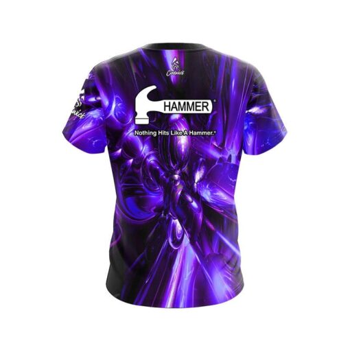 Hammer Liquid Plasma Purple CoolWick Bowling Jersey - Image 2