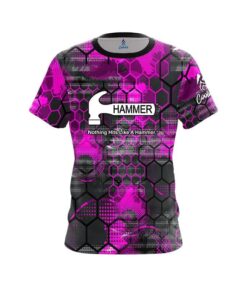 Hammer Pink Honeycomb CoolWick Bowling Jersey