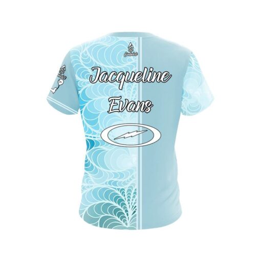 Storm Jacqueline Evans Split Aqua Gradient CoolWick Bowling Jersey - Image 2