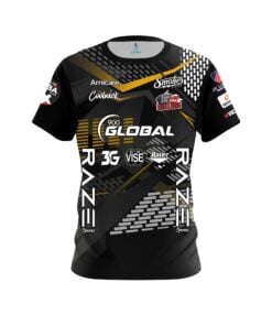 Limited Edition Sean Rash Yellow Black Carbon Fiber CoolWick Bowling Jersey