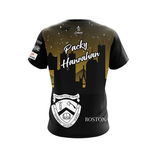 DV8 Packy Hanrahan Gold Boston Replica CoolWick Bowling Jersey - Image 2