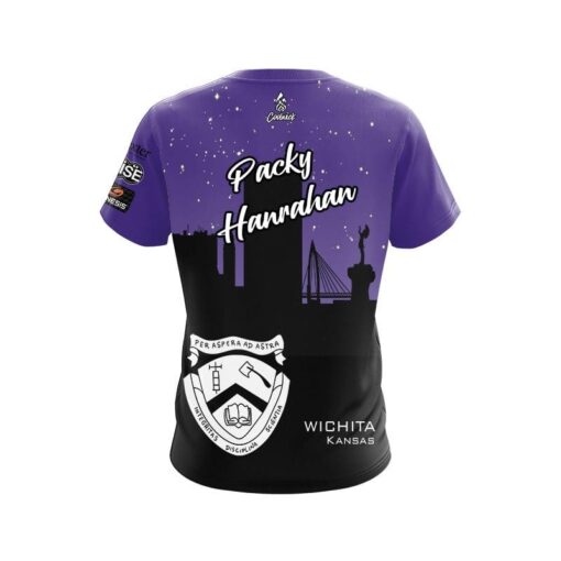 DV8 Packy Hanrahan Purple Wichita Replica CoolWick Bowling Jersey - Image 2