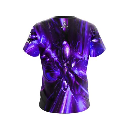Plain Liquid Plasma Purple CoolWick Bowling Jersey - Image 2