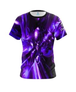 Plain Liquid Plasma Purple CoolWick Bowling Jersey