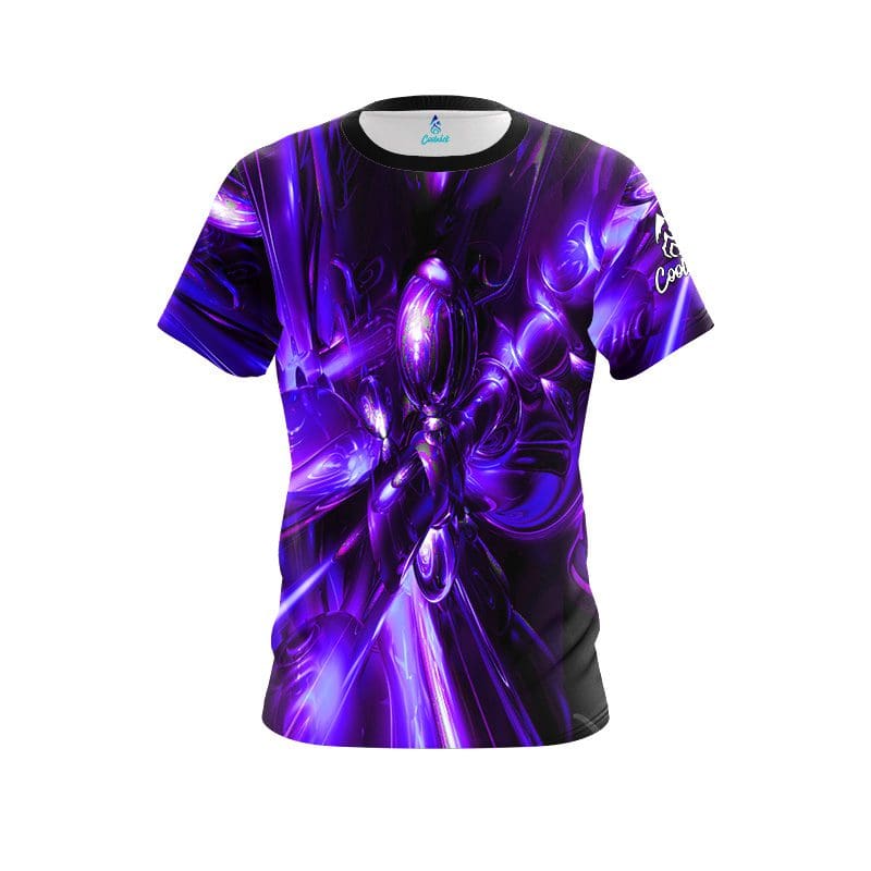 Plain Liquid Plasma Purple CoolWick Bowling Jersey