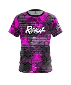 Radical Pink Honeycomb CoolWick Bowling Jersey