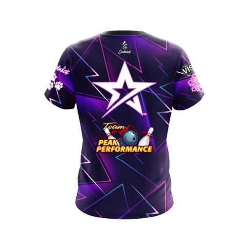 Roto Grip Melissa Riccardi Retro Purple CoolWick Bowling Jersey - Image 2