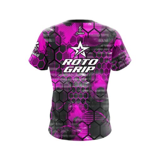 Roto Grip Pink Honeycomb CoolWick Bowling Jersey - Image 2