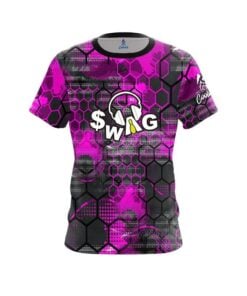 SWAG Pink Honeycomb CoolWick Bowling Jersey