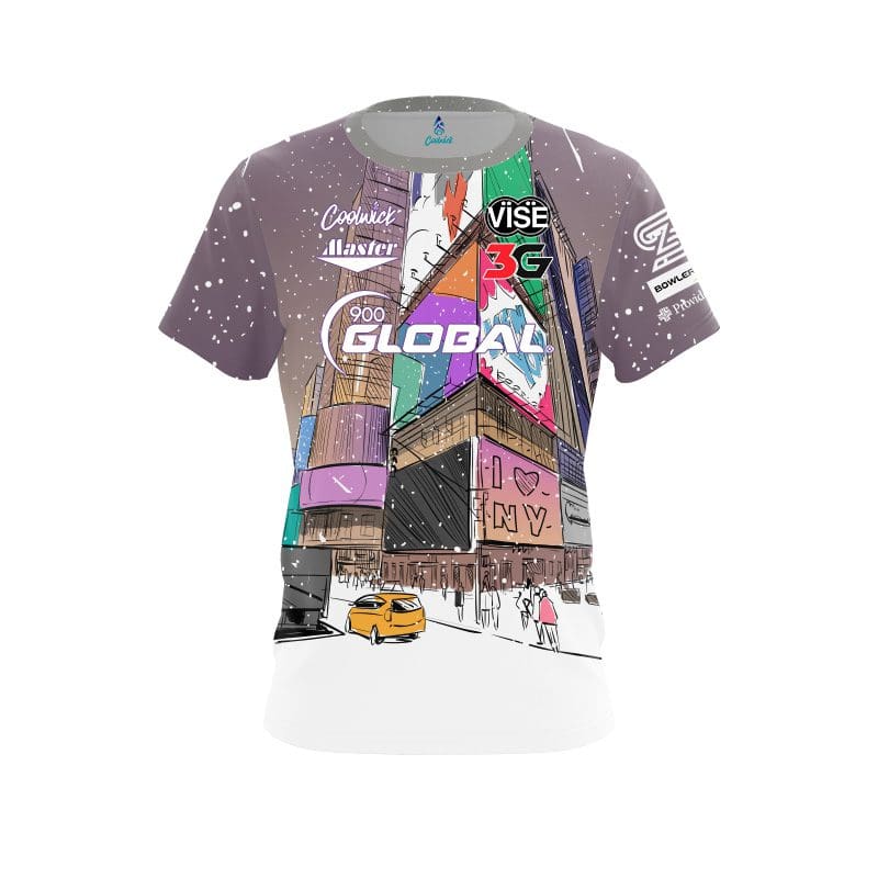 900 Global Stephanie Zavala Christmas in New York CoolWick Bowling Jersey