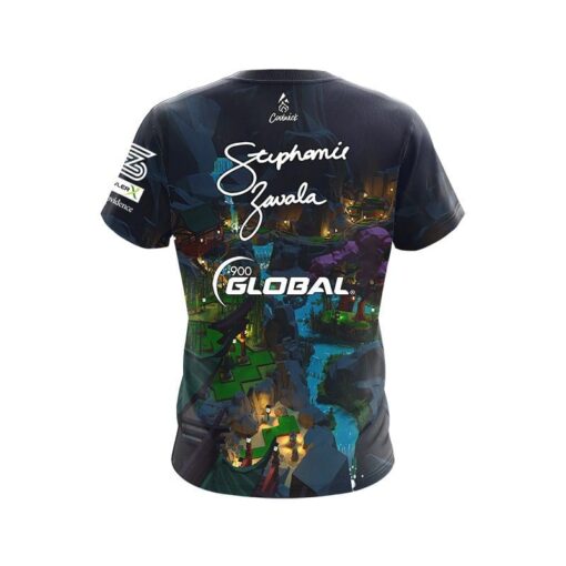 900 Global Stephanie Zavala Putt Putt CoolWick Bowling Jersey - Image 2