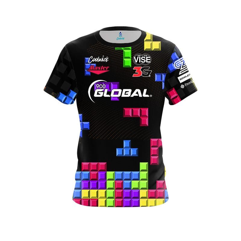 900 Global Stephanie Zavala Puzzle Blocks CoolWick Bowling Jersey