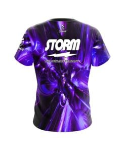 Alternative view of Storm Liquid Plasma Purple CoolWick Bowling Jersey