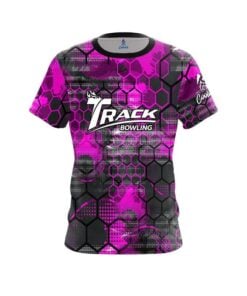 Track Pink Honeycomb CoolWick Bowling Jersey