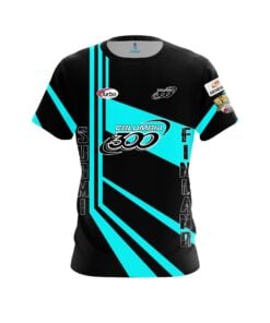 Columbia 300 Osku Palermaa Black Teal Suomi CoolWick Bowling Jersey