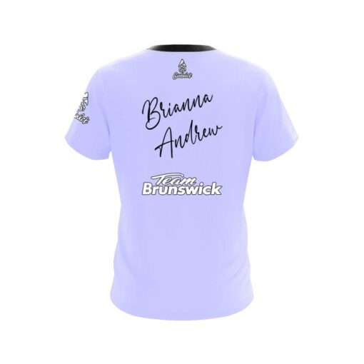 Brunswick Brianna Andrew Lavender CoolWick Bowling Jersey - Image 2