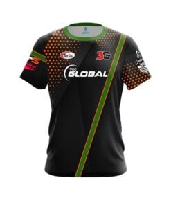 900 Global Chris Sloan Black Orange Green Strip CoolWick Bowling Jersey
