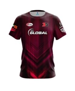 900 Global Chris Sloan Burgundy Chevron CoolWick Bowling Jersey