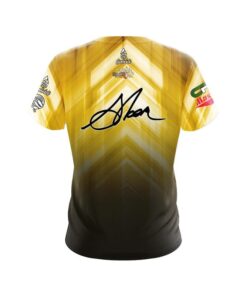 Alternative view of 900 Global Chris Sloan Golden Chevron CoolWick Bowling Jersey